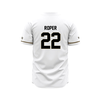 Wake Forest - NCAA Baseball : Jackson Roper - White Jersey-1