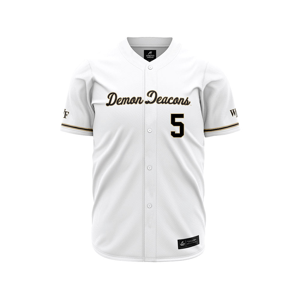 Wake Forest - NCAA Baseball : Marcelo Harsch - White Jersey-0