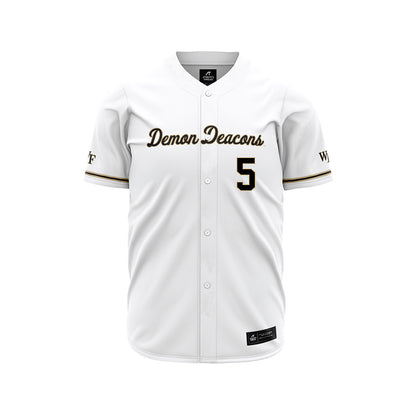 Wake Forest - NCAA Baseball : Marcelo Harsch - White Jersey-0