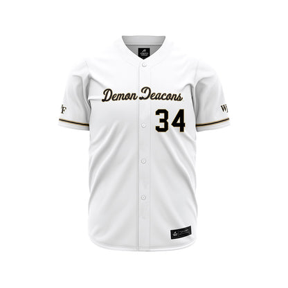 Wake Forest - NCAA Baseball : Grayden Seuferling - White Jersey-0