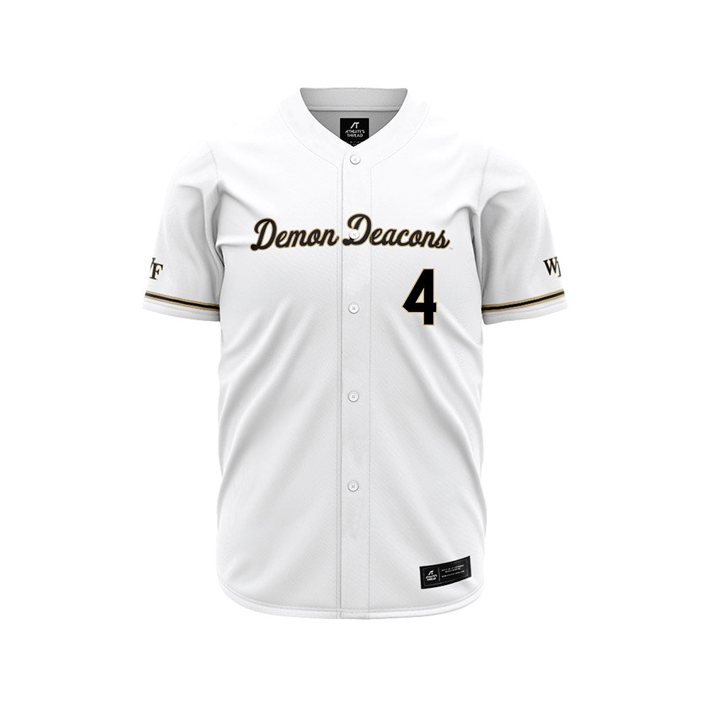 Wake Forest - NCAA Baseball : Blake Morningstar - White Jersey-0