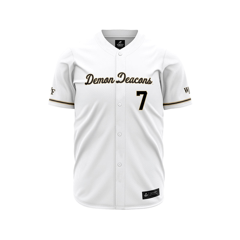 Wake Forest - NCAA Baseball : Blake Schaaf - White Jersey-0