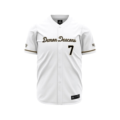 Wake Forest - NCAA Baseball : Blake Schaaf - White Jersey-0