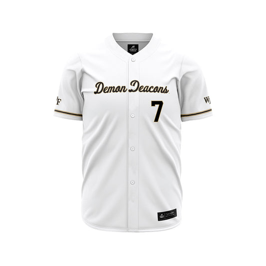 Wake Forest - NCAA Baseball : Blake Schaaf - White Jersey-0