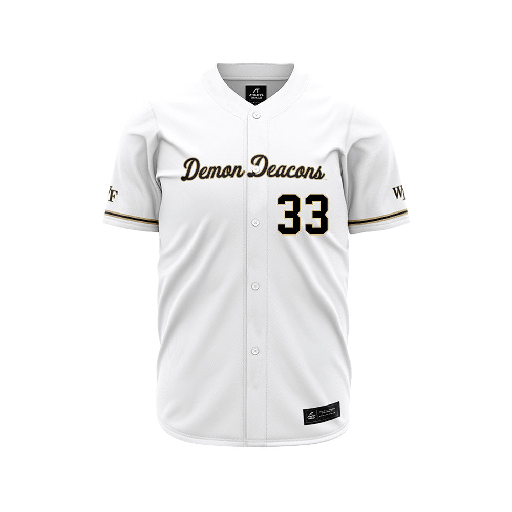 Wake Forest - NCAA Baseball : Nick Rubino - White Jersey-0