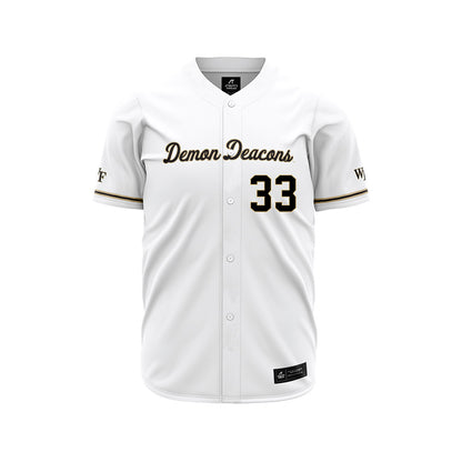 Wake Forest - NCAA Baseball : Nick Rubino - White Jersey-0