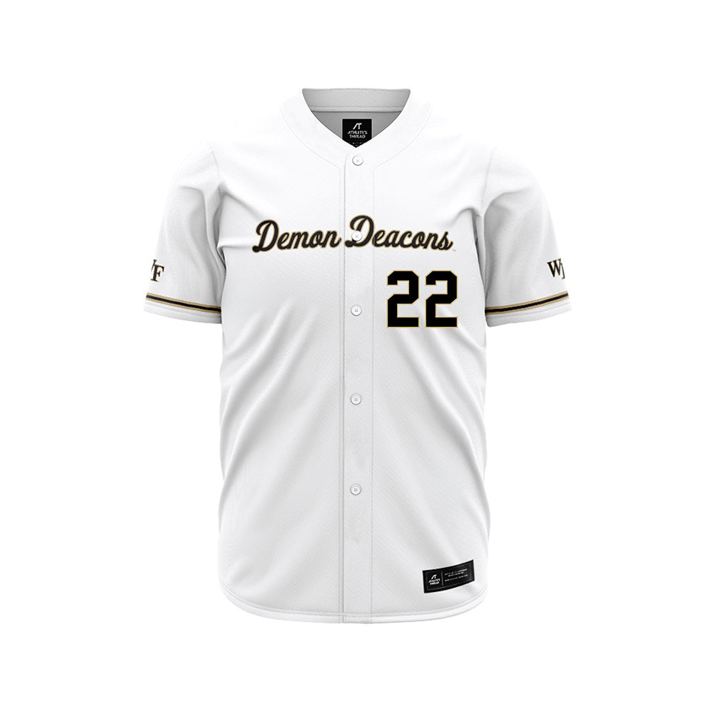 Wake Forest - NCAA Baseball : Jackson Roper - White Jersey-0