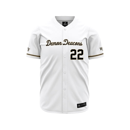 Wake Forest - NCAA Baseball : Jackson Roper - White Jersey-0