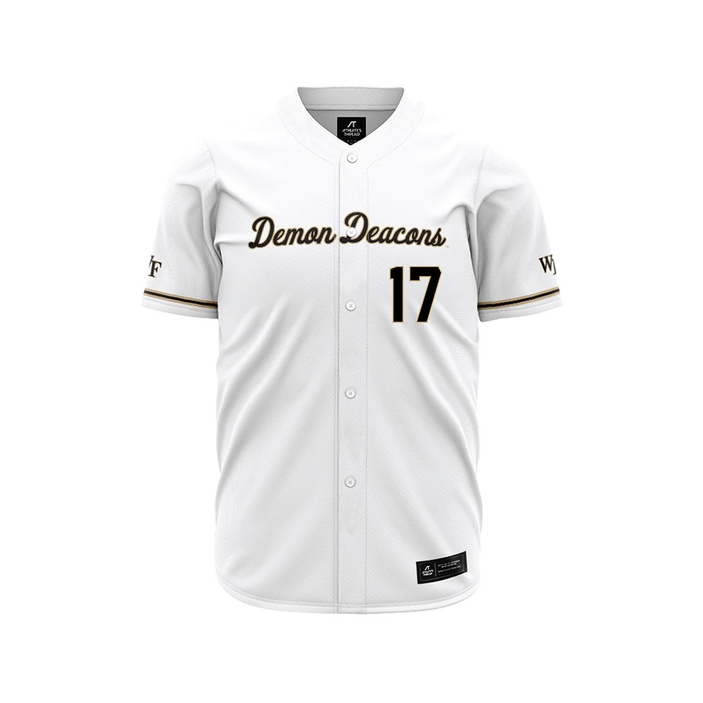 Wake Forest - NCAA Baseball : Ethan Keller - White Jersey-0