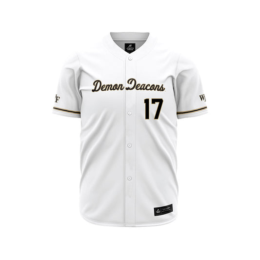 Wake Forest - NCAA Baseball : Ethan Keller - White Jersey-0