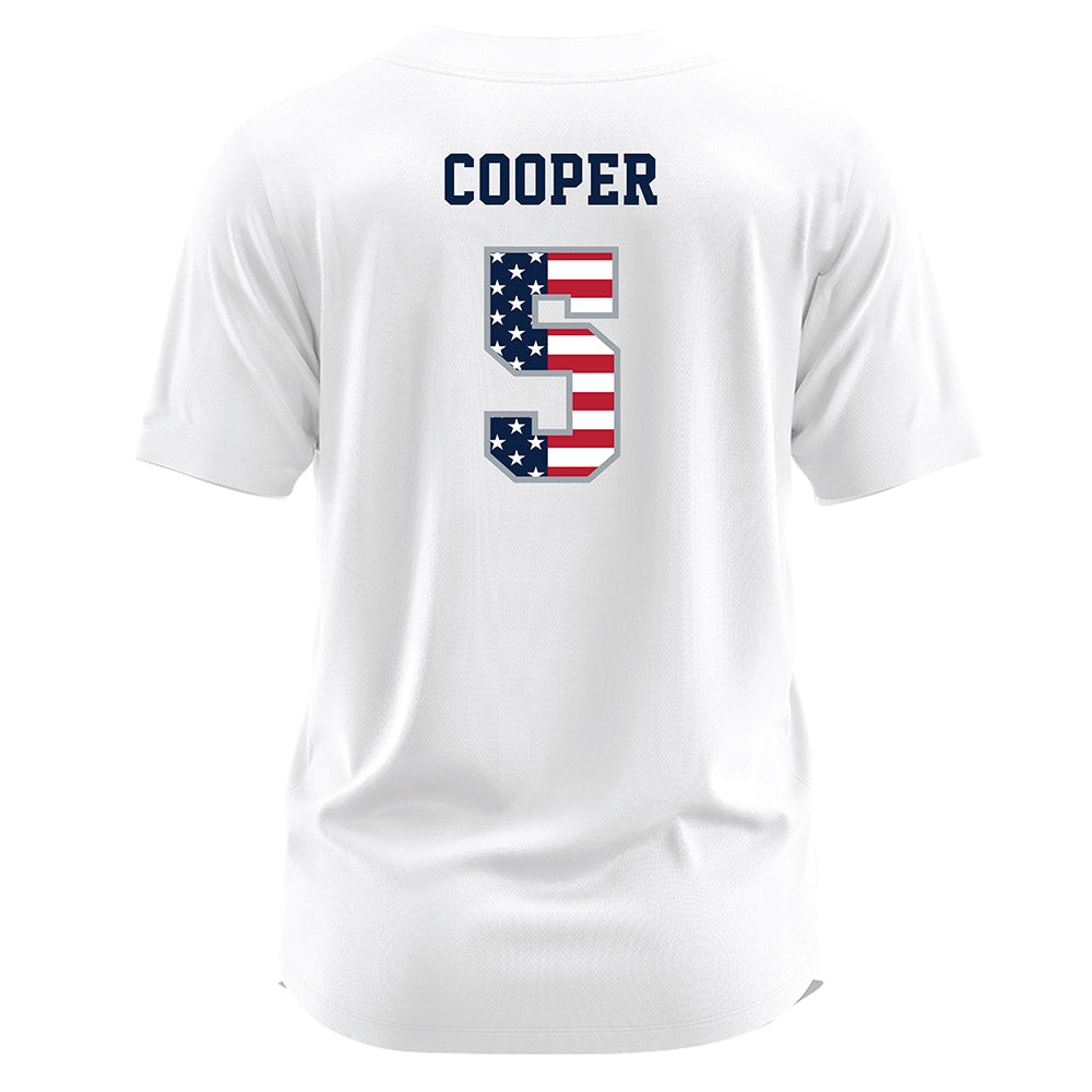 Troy - NCAA Softball : Alivia Cooper - white Jersey-1