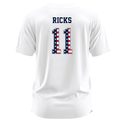 Troy - NCAA Softball : Kyye Ricks - white Jersey-1