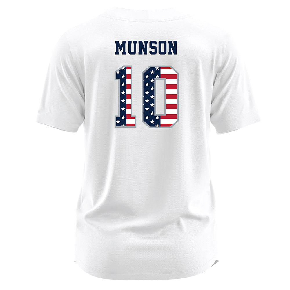 Troy - NCAA Softball : Kam Munson - white Jersey-1