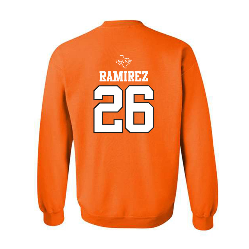 UTRGV - NCAA Baseball : Julius Ramirez - Classic Shersey Crewneck Sweatshirt-1