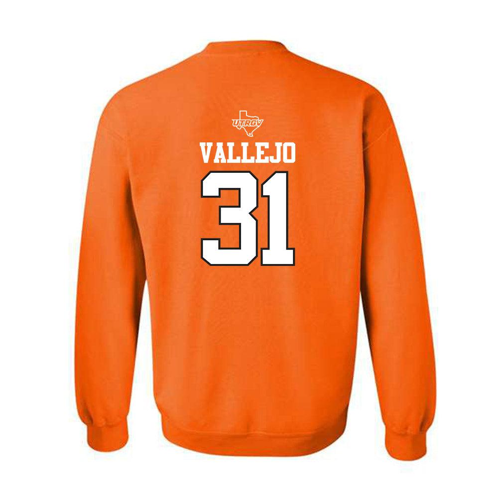 UTRGV - NCAA Baseball : Carlos Vallejo - Classic Shersey Crewneck Sweatshirt-1