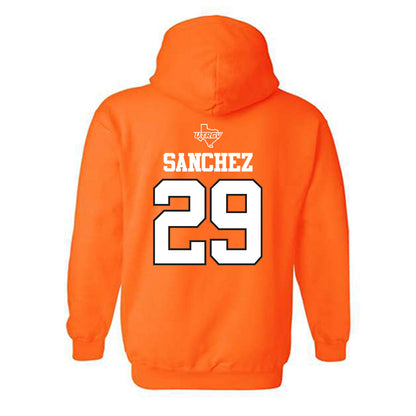 UTRGV - NCAA Baseball : Aaron Sanchez - Classic Shersey Hooded Sweatshirt-1