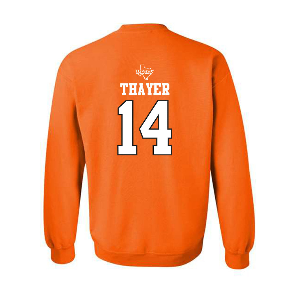 UTRGV - NCAA Baseball : Harrison Thayer - Classic Shersey Crewneck Sweatshirt-1