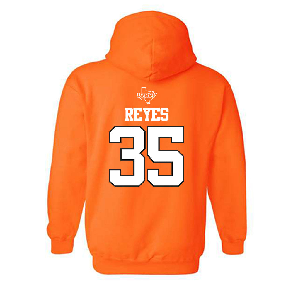 UTRGV - NCAA Baseball : David Reyes - Classic Shersey Hooded Sweatshirt-1