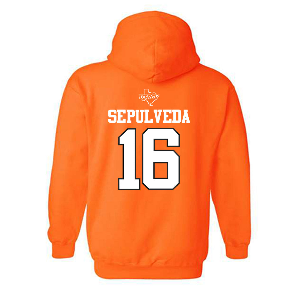 UTRGV - NCAA Baseball : Stephen Sepulveda - Classic Shersey Hooded Sweatshirt-1