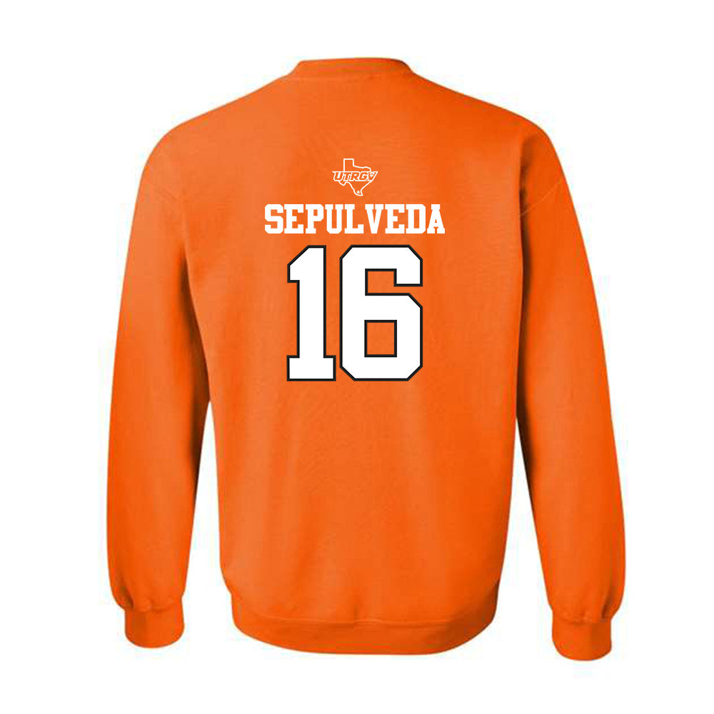 UTRGV - NCAA Baseball : Stephen Sepulveda - Classic Shersey Crewneck Sweatshirt-1