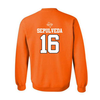UTRGV - NCAA Baseball : Stephen Sepulveda - Classic Shersey Crewneck Sweatshirt-1