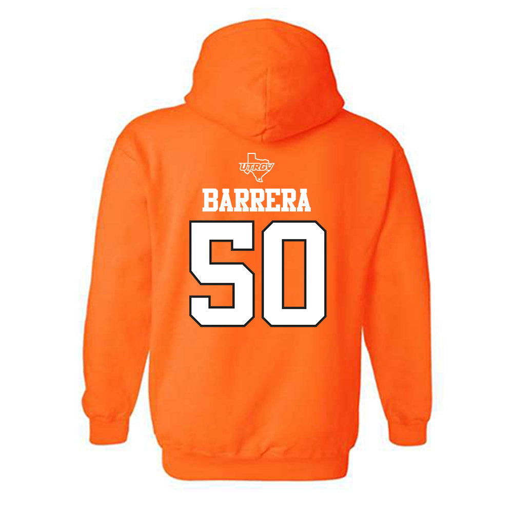 UTRGV - NCAA Baseball : Daren Barrera - Classic Shersey Hooded Sweatshirt-1
