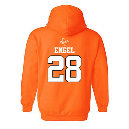 UTRGV - NCAA Baseball : Mason Engel - Classic Shersey Hooded Sweatshirt-1