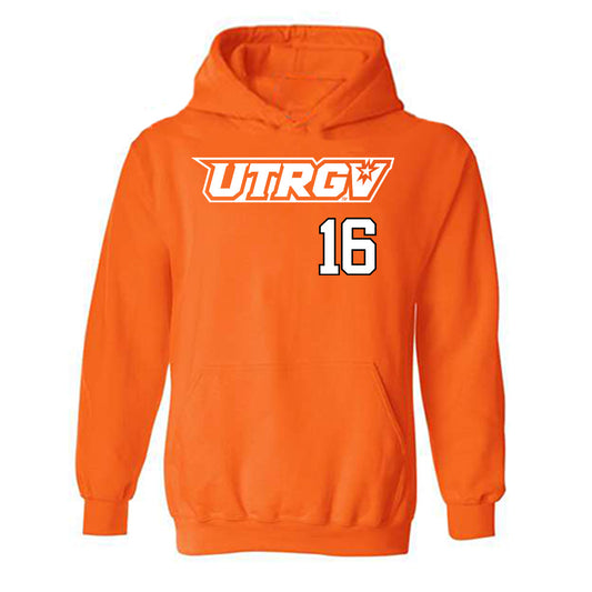 UTRGV - NCAA Baseball : Stephen Sepulveda - Classic Shersey Hooded Sweatshirt-0
