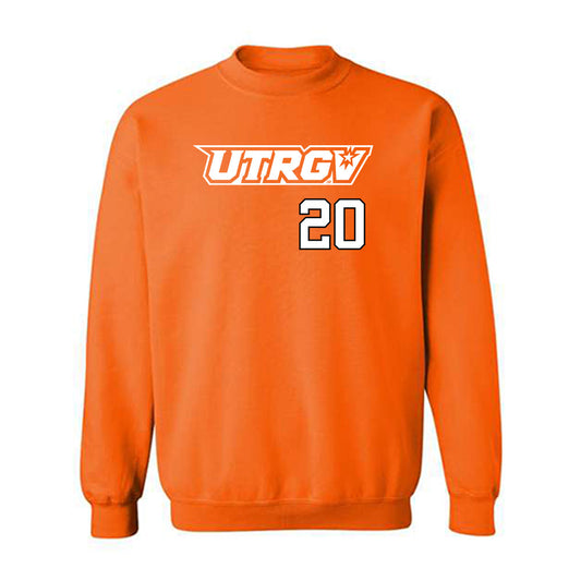 UTRGV - NCAA Baseball : Andy Chapa - Classic Shersey Crewneck Sweatshirt-0