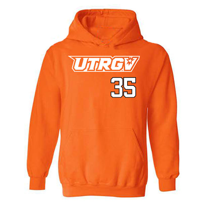 UTRGV - NCAA Baseball : David Reyes - Classic Shersey Hooded Sweatshirt-0