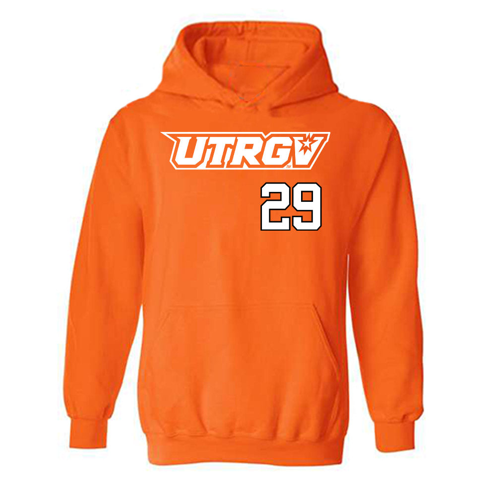 UTRGV - NCAA Baseball : Aaron Sanchez - Classic Shersey Hooded Sweatshirt-0