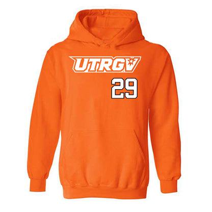UTRGV - NCAA Baseball : Aaron Sanchez - Classic Shersey Hooded Sweatshirt-0