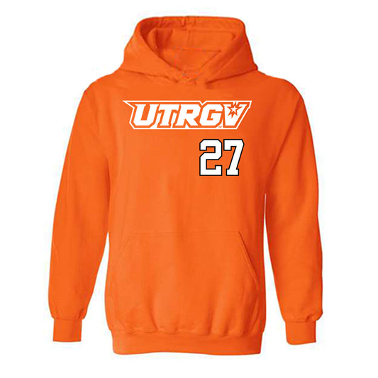 UTRGV - NCAA Baseball : Anthony Garcia - Classic Shersey Hooded Sweatshirt-0