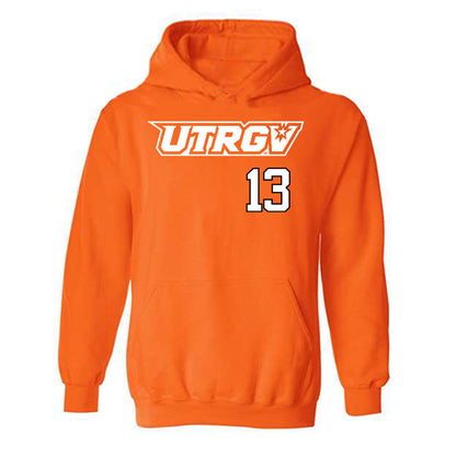 UTRGV - NCAA Baseball : Nick Nolan - Classic Shersey Hooded Sweatshirt-0