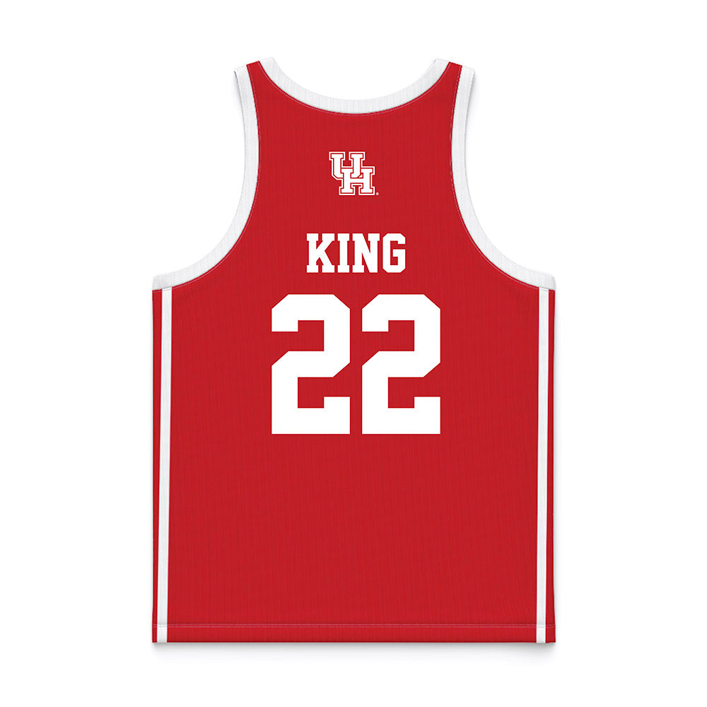 Houston - NCAA Women's Basketball : Kayla King - Red Basketball Jersey-1