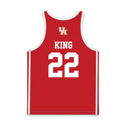 Houston - NCAA Women's Basketball : Kayla King - Red Basketball Jersey-1