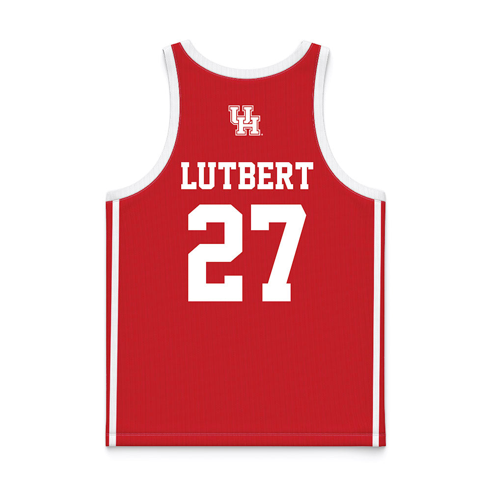 Houston - NCAA Women's Basketball : Elodie Lutbert - Red Basketball Jersey-1
