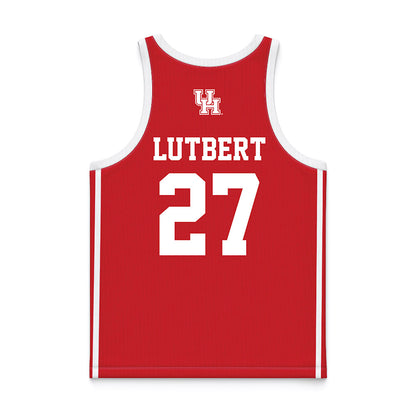 Houston - NCAA Women's Basketball : Elodie Lutbert - Red Basketball Jersey-1