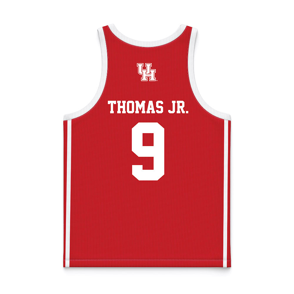 Houston - NCAA Men's Basketball : Dedan Thomas Jr. - Red Basketball Jersey-1