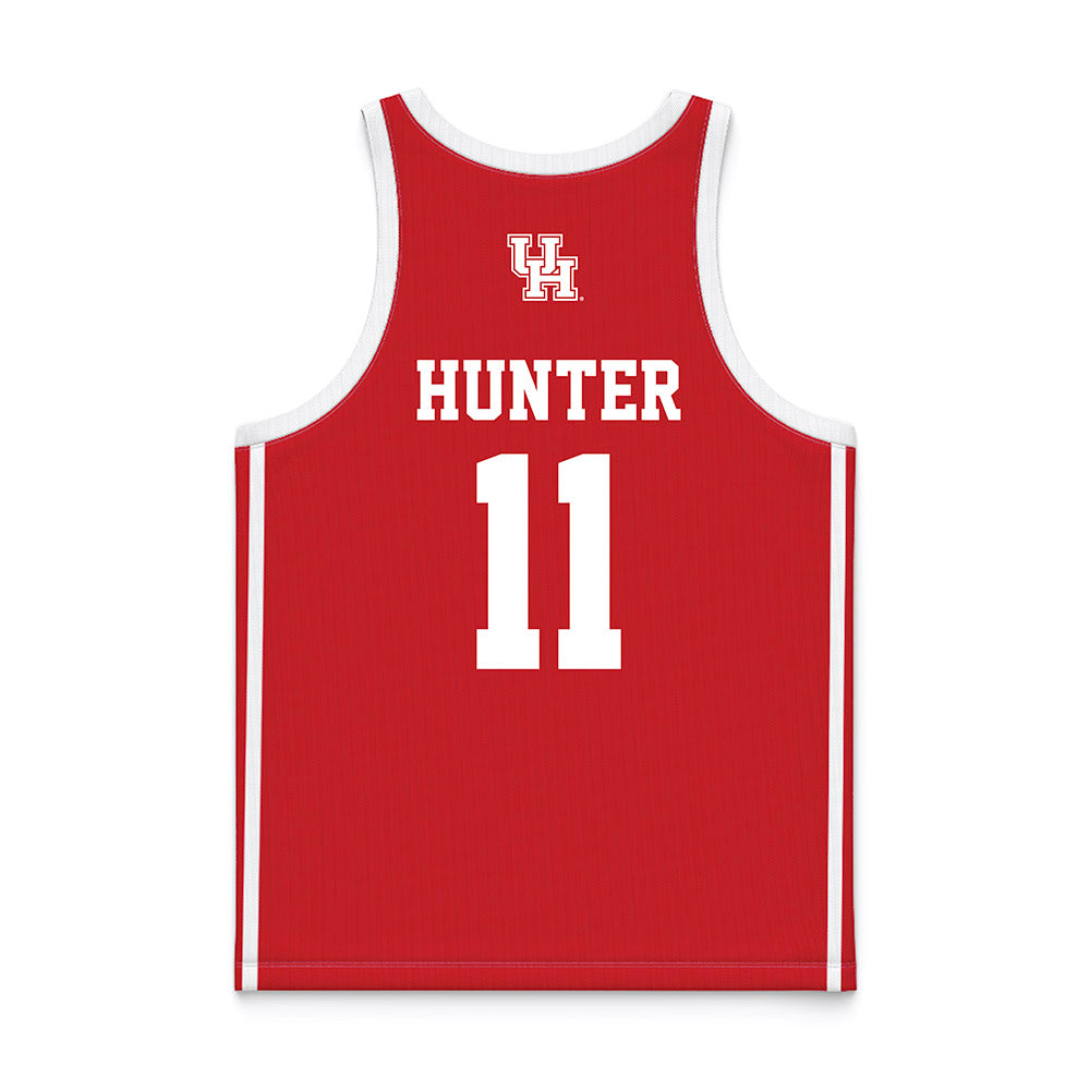 Houston - NCAA Women's Basketball : Jemma Hunter - Red Basketball Jersey-1