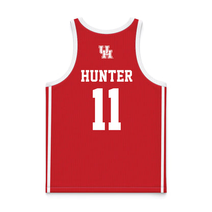 Houston - NCAA Women's Basketball : Jemma Hunter - Red Basketball Jersey-1