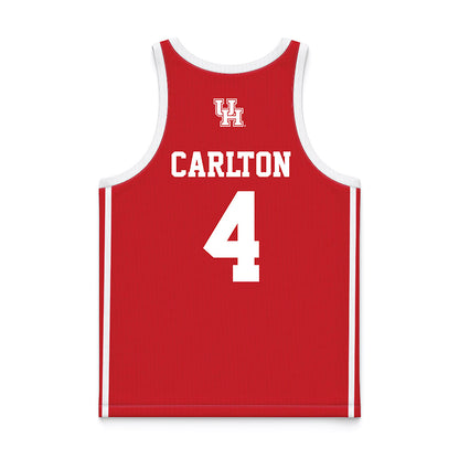 Houston - NCAA Women's Basketball : Madison Carlton - Red Basketball Jersey-1