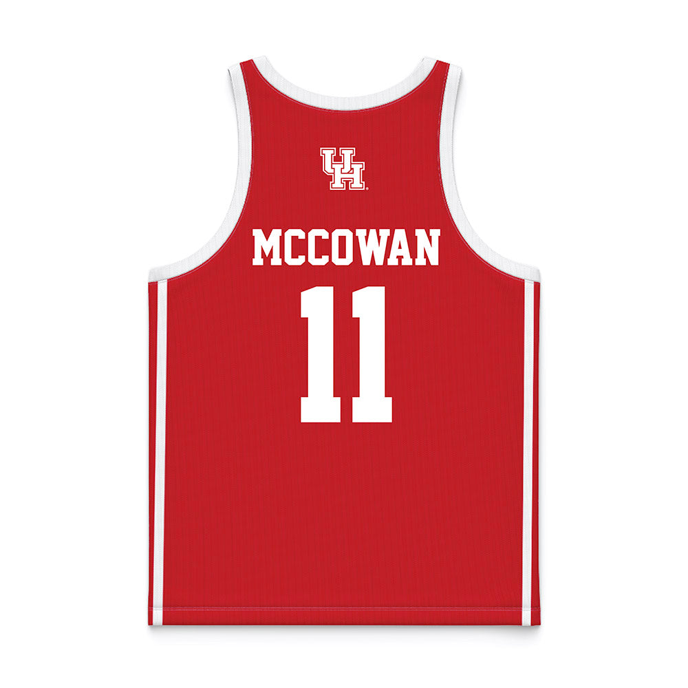 Houston - NCAA Women's Basketball : Raegan Mccowan - Red Basketball Jersey-1