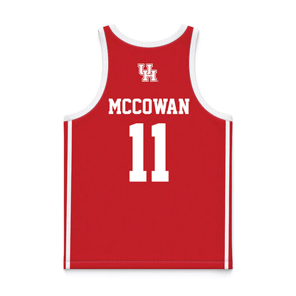 Houston - NCAA Women's Basketball : Raegan Mccowan - Red Basketball Jersey-1