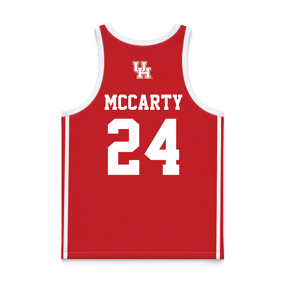 Houston - NCAA Men's Basketball : Chase McCarty - Red Basketball Jersey-1