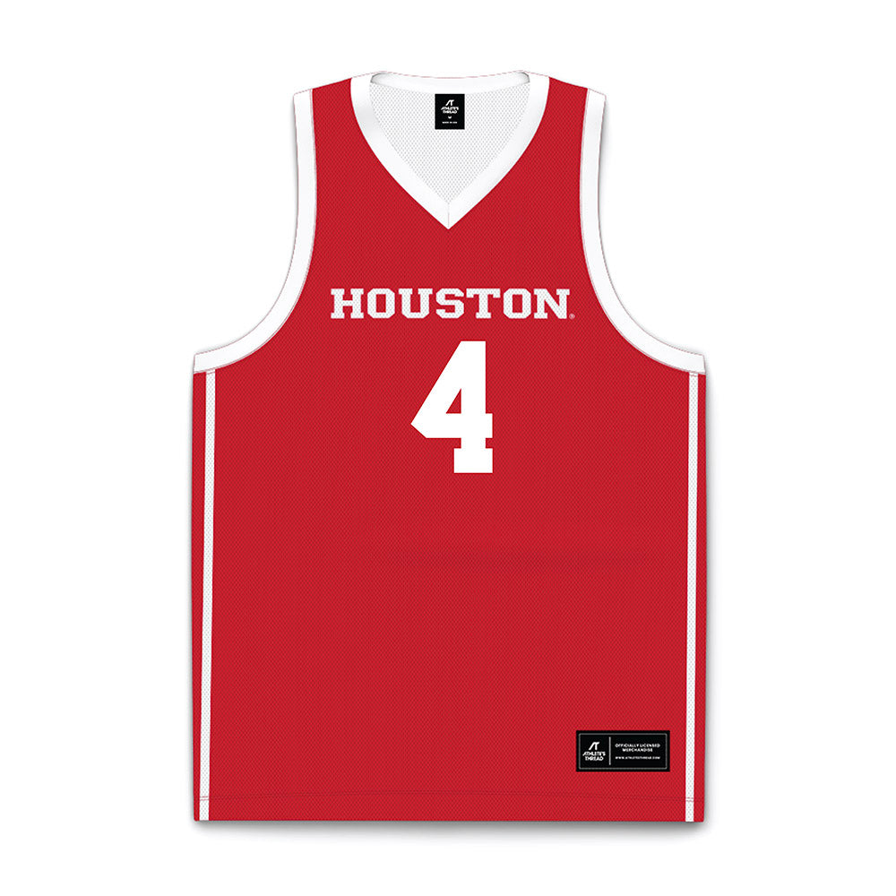 Houston - NCAA Women's Basketball : Madison Carlton - Red Basketball Jersey-0