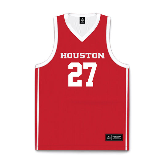 Houston - NCAA Women's Basketball : Elodie Lutbert - Red Basketball Jersey-0
