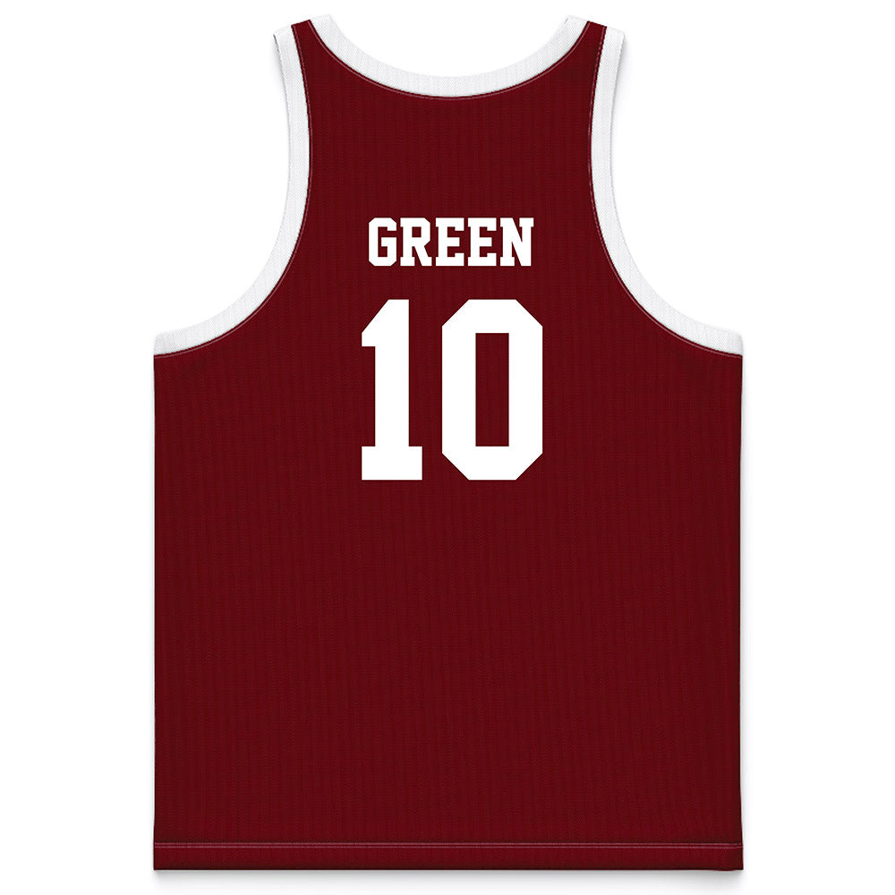 Charleston - NCAA Men's Basketball : Max Green - Red Basketball Jersey-1