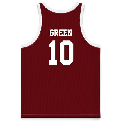 Charleston - NCAA Men's Basketball : Max Green - Red Basketball Jersey-1