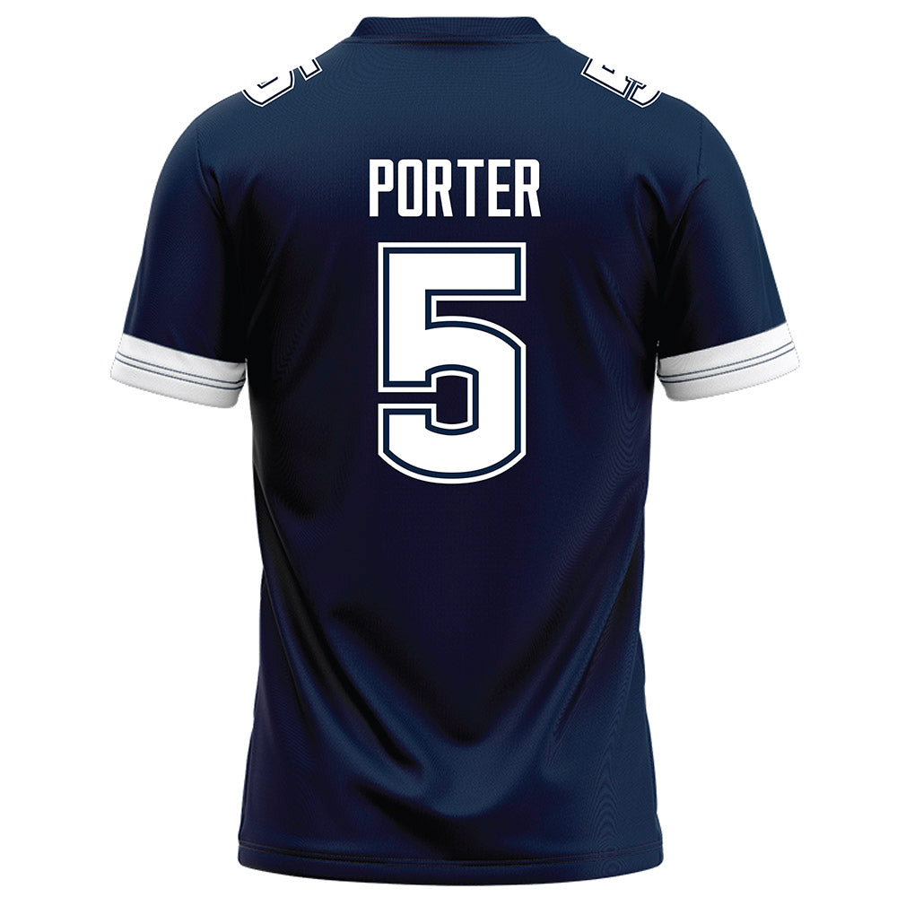 UConn - NCAA Football : Shamar Porter - Navy Football Jersey-1